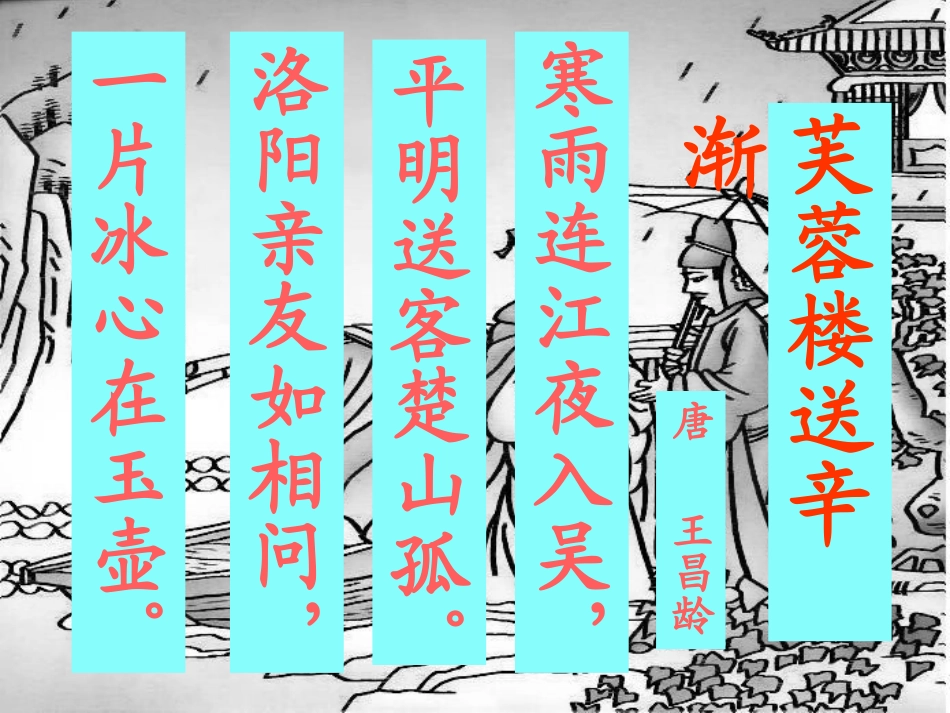 《芙蓉楼送辛渐》PPT课件[西师大版六年级语文上册]_第3页