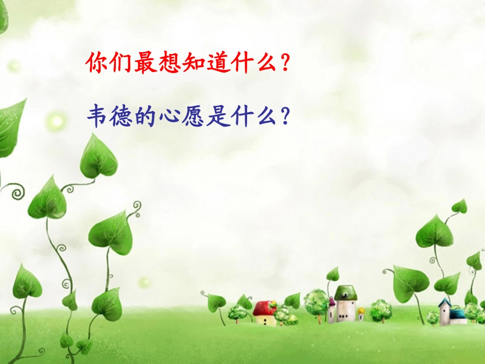 《韦德的心愿》PPT课件[西师大版六年级语文上册]_第2页