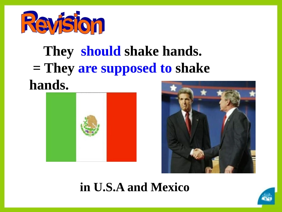 《You are supposed to shake hands》PPT课件1_第2页
