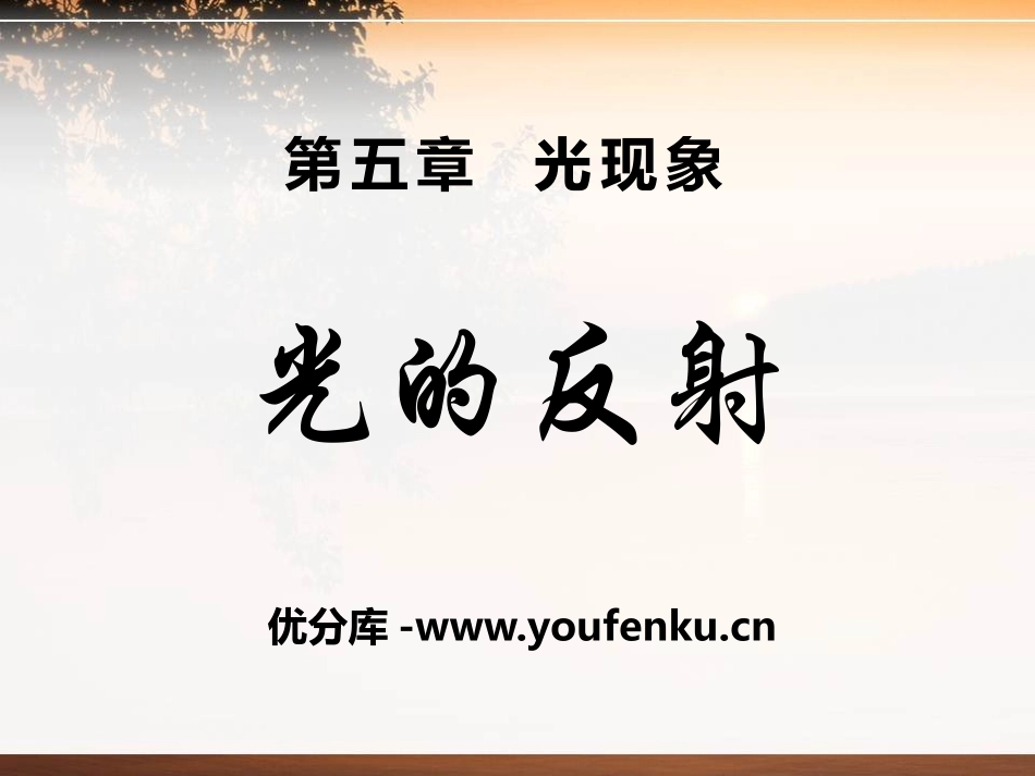 《光的反射》光现象PPT课件[北师大八年级物理上册]_第1页