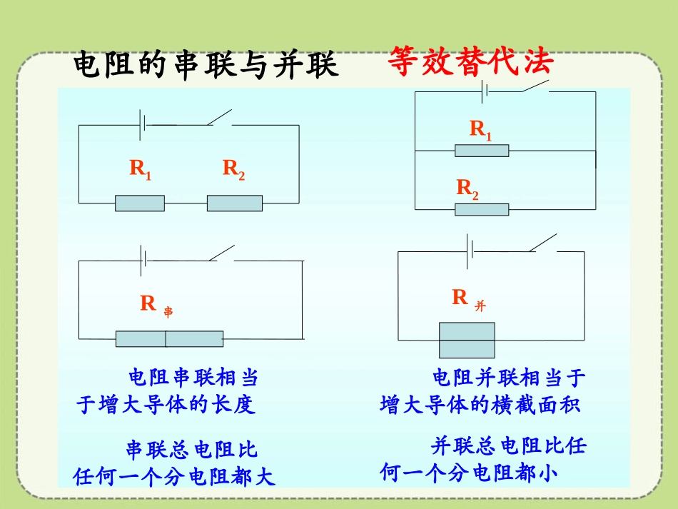 《串、并联电路中的电阻关系》欧姆定律PPT课件[北师大九年级物理]_第2页