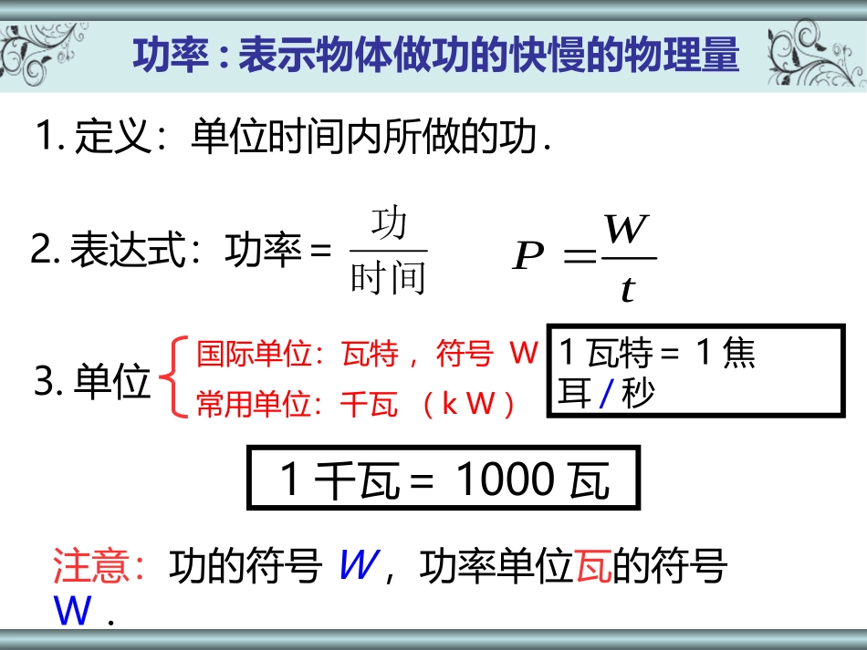 《做功的快慢》机械与人PPT课件[沪科版八年级物理]_第3页