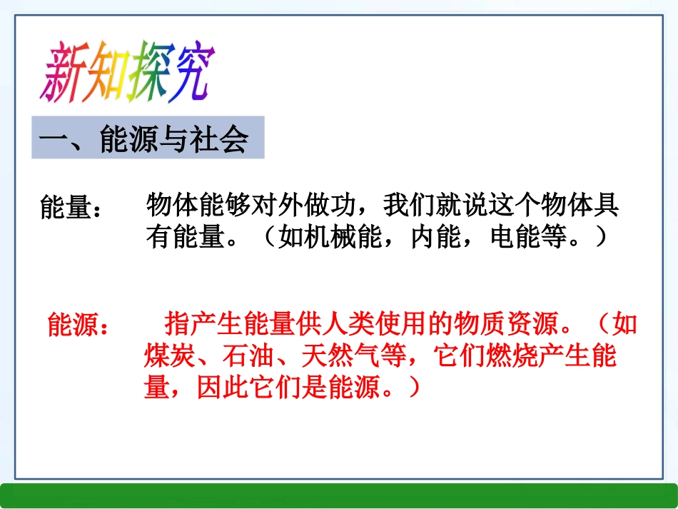 《能源的开发和利用》能源、材料与社会PPT课件[沪科版九年级物理]_第3页