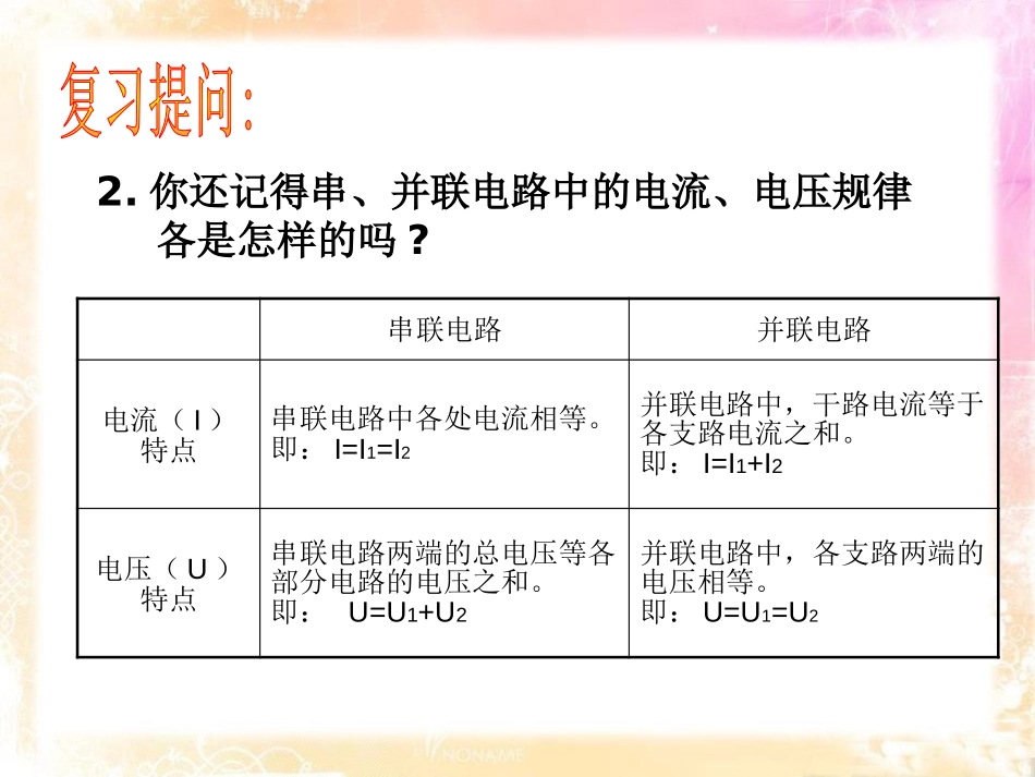 《电阻的串联与并联》欧姆定律PPT课件[鲁教版九年级物理]_第3页