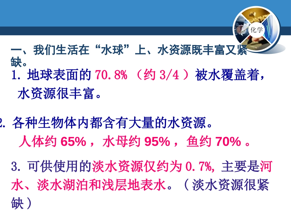 《我们的水资源》生命之源-水PPT课件[粤教版九年级化学]_第3页