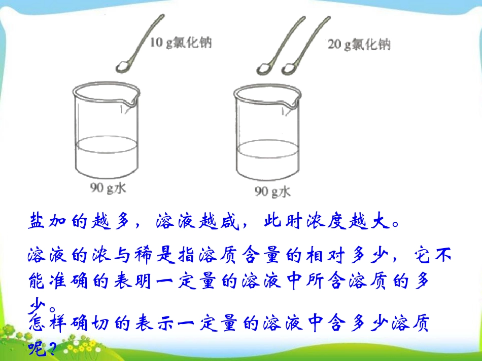 《溶液组成的定量表示》溶液PPT课件[北京课改版九年级化学]_第2页
