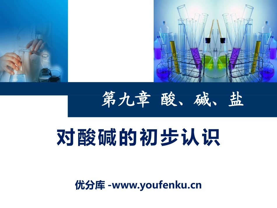 《对酸碱的初步认识》酸与碱PPT课件[北京课改版九年级化学]_第1页