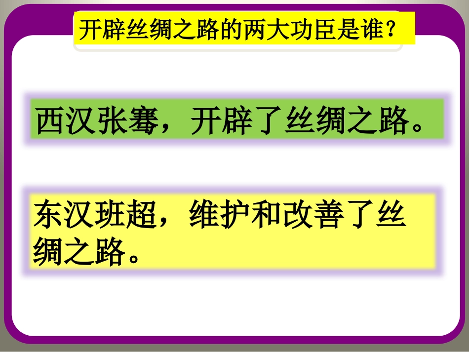 《丝绸之路的开通》大一统国家的建立-秦汉PPT课件_第3页