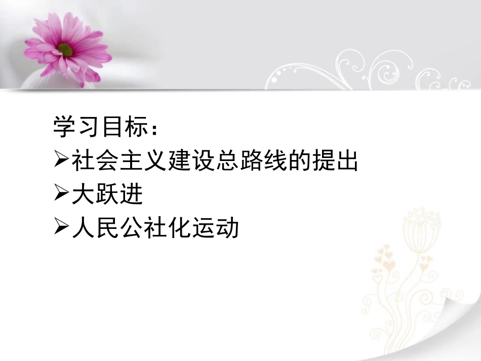 《社会主义道路的探索》PPT课件[中华书局版八年级历史下册]_第2页