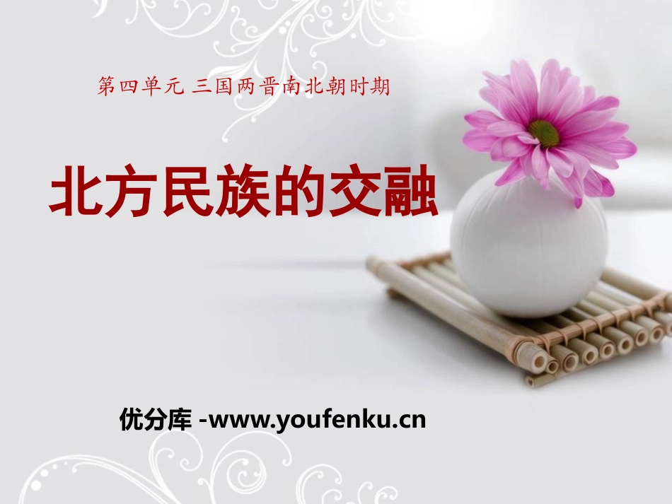 《北方民族的交融》三国两晋南北朝时期PPT课件_第1页