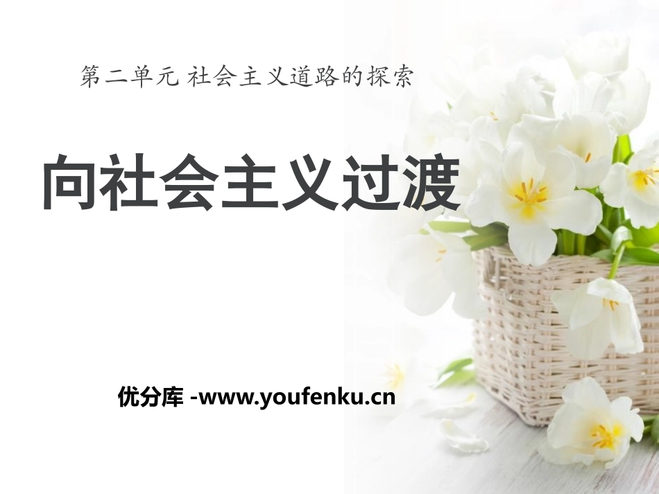 《向社会主义过渡》社会主义道路的探索PPT课件_第1页