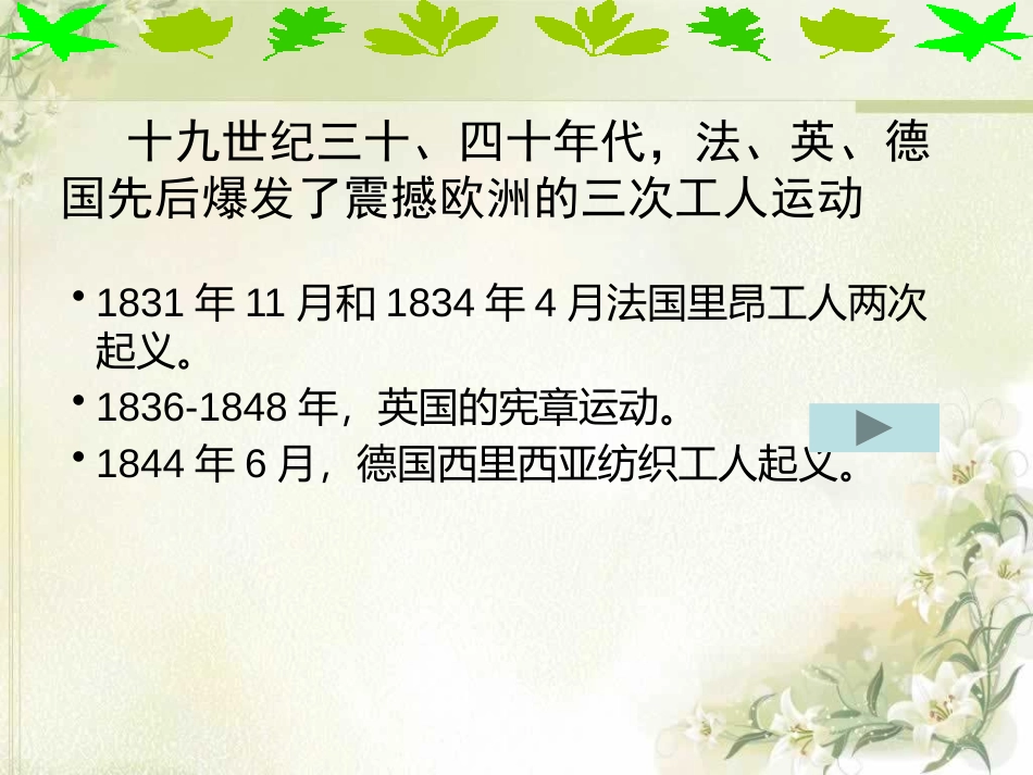 《国际工人运动与马克思主义的诞生》第一次工业XXX和国际工人运动PPT课件_第3页