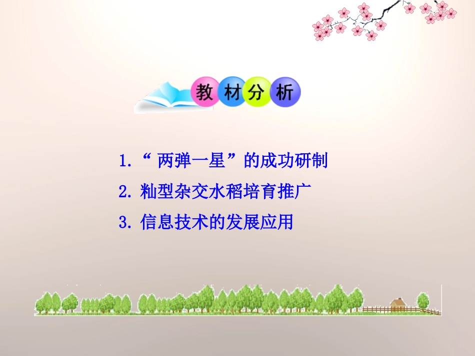 《现代科学技术之花》现代文化与社会生活PPT课件_第1页