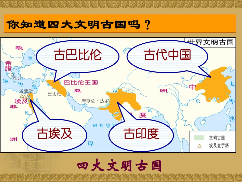 《亚非文明古国》世界古代史PPT课件[岳麓版九年级历史上册]_第3页