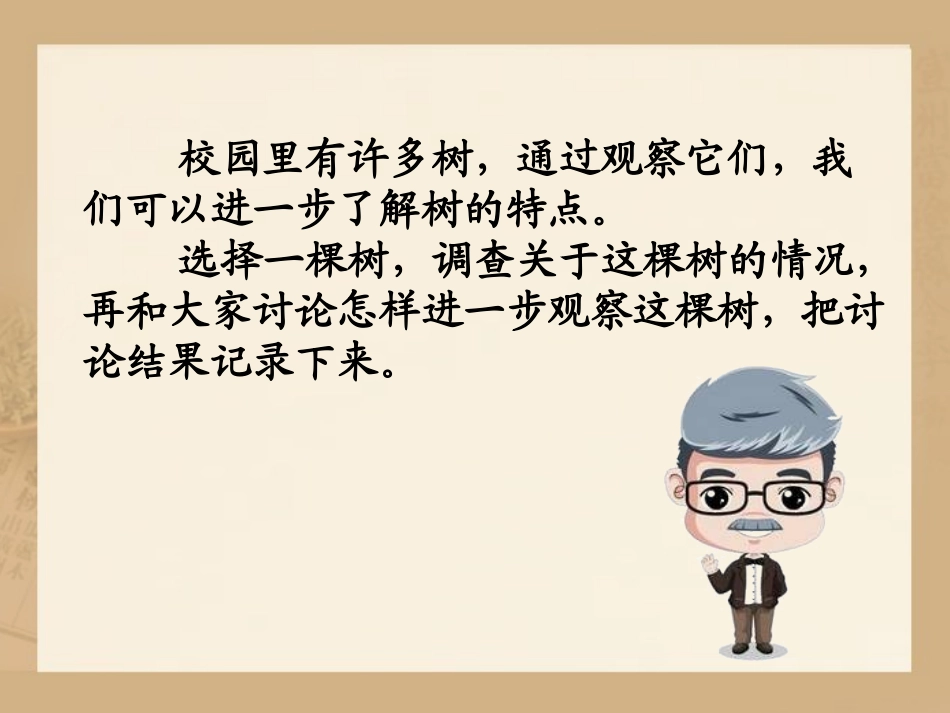 《观察一棵树》寻访校园里的动植物PPT课件[鄂教版四年级科学]_第3页