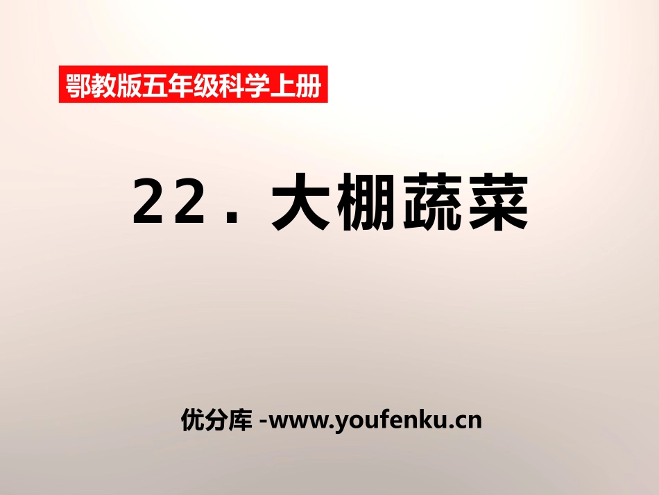 《大棚蔬菜》农田PPT课件[鄂教版五年级科学上册]_第1页