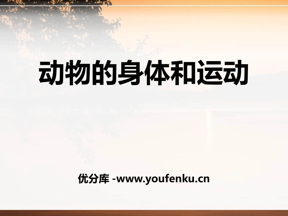 《动物的身体和运动》动物的生活PPT课件[人教版三年级科学]_第1页