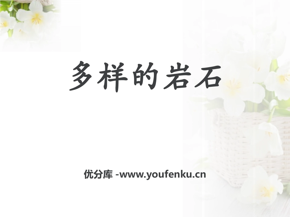《多样的岩石》蓝色的地球PPT课件[人教版四年级科学上册]_第1页