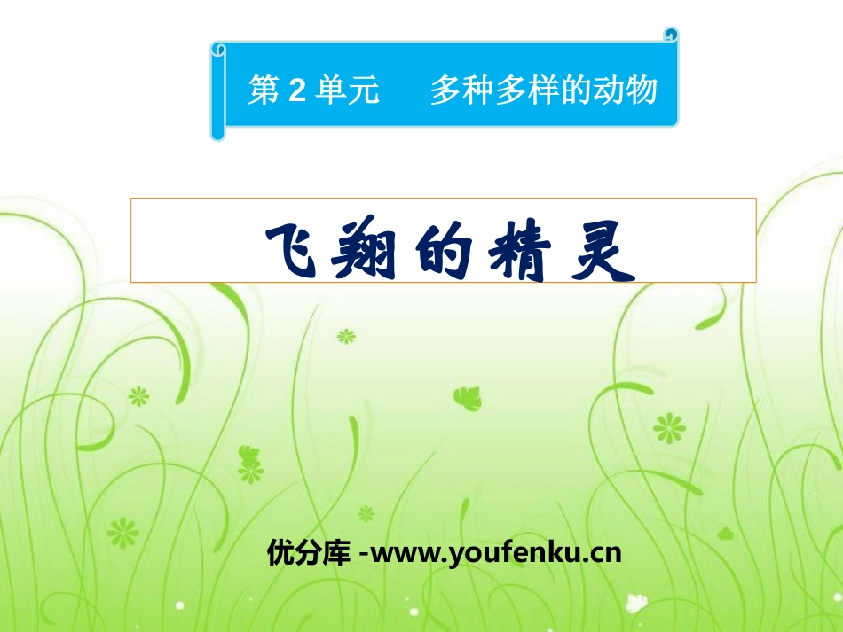 《飞翔的精灵》多种多样的动物PPT课件[湘教版四年级科学]_第1页