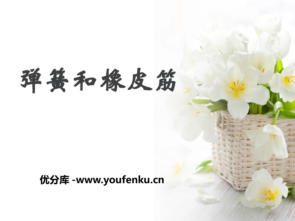 湘教版四年级科学弹簧和橡皮筋PPT课件_第1页