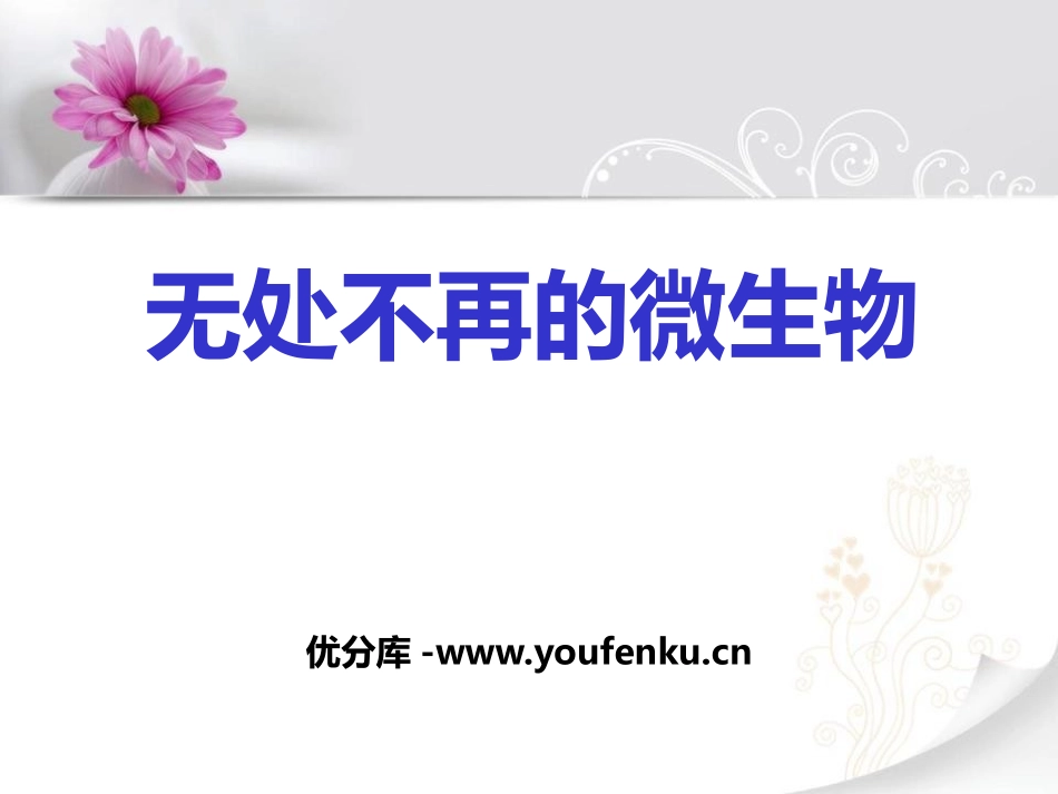 湘教版五年级科学无处不在的微生物PPT课件_第1页