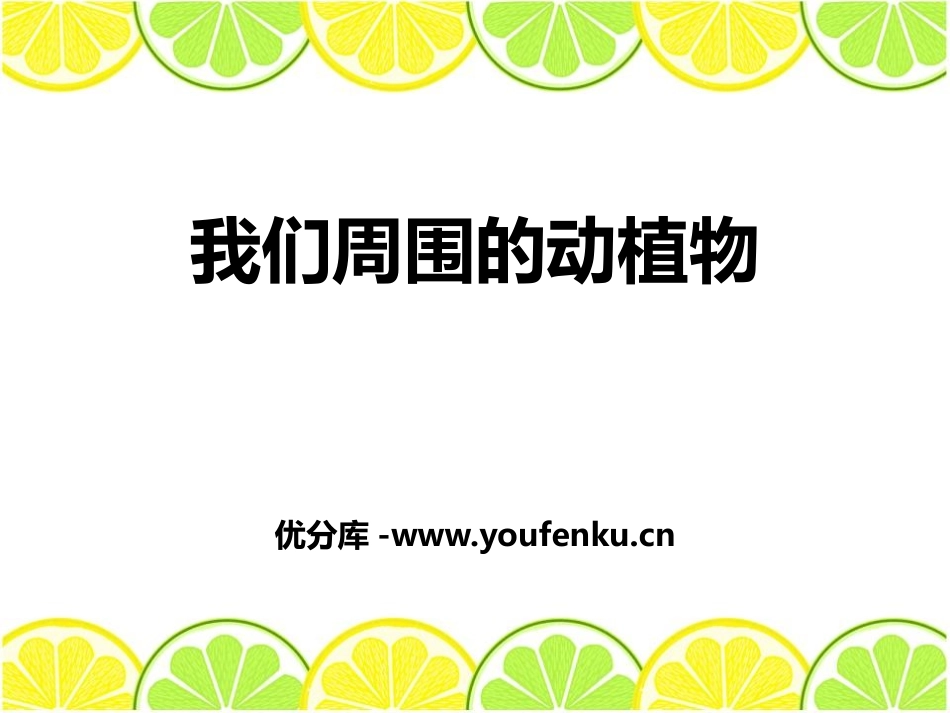 青岛版三年级科学我们周围的动植物PPT课件_第1页