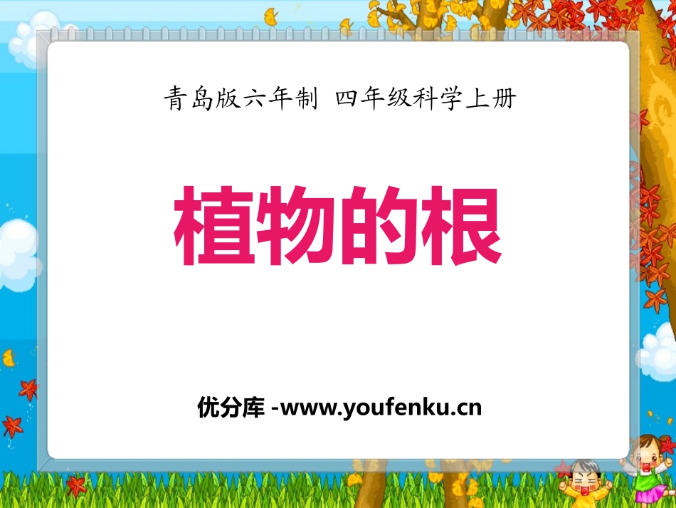 青岛版四年级科学植物的根PPT课件_第1页