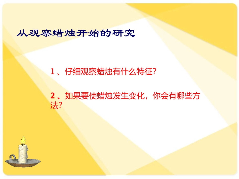 《蜡烛的变化》PPT课件[青岛版五年级科学上册]_第2页