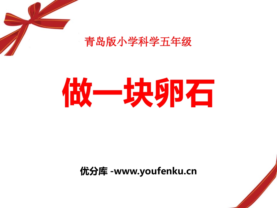 《做一块卵石》PPT课件[青岛版五年级科学下册]_第1页