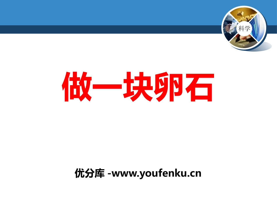 《做一块卵石》PPT课件[青岛版五年级科学下册]_第1页