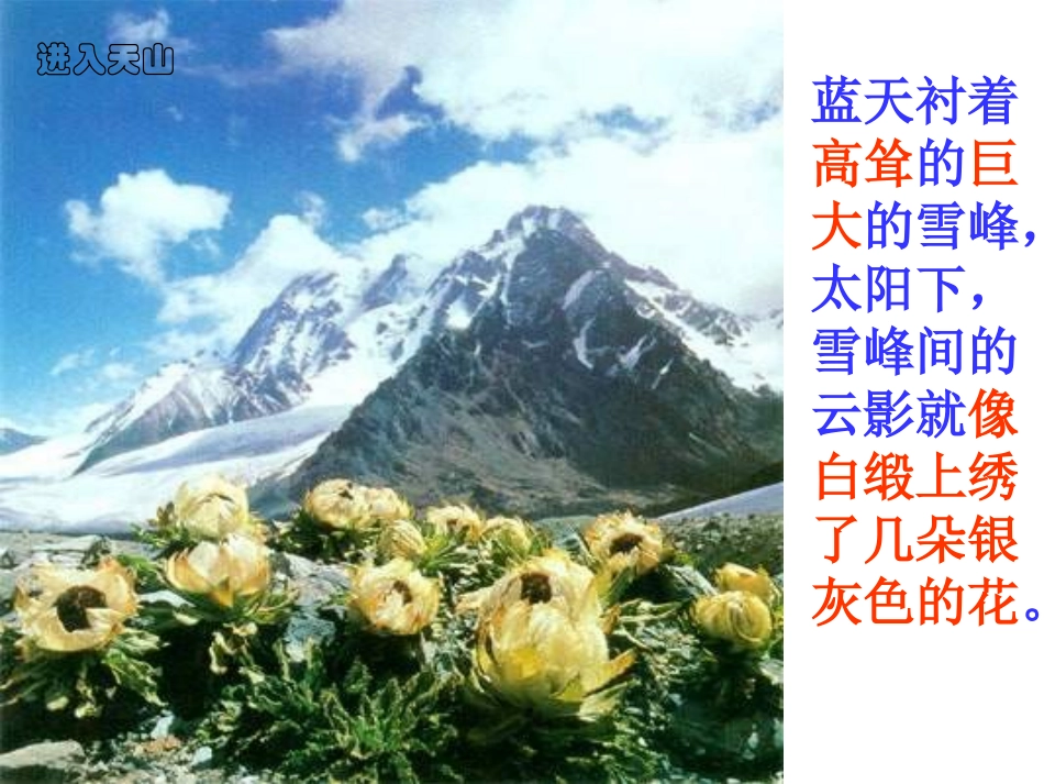 《七月的天山》PPT课件[部编版四年级语文下册]_第3页