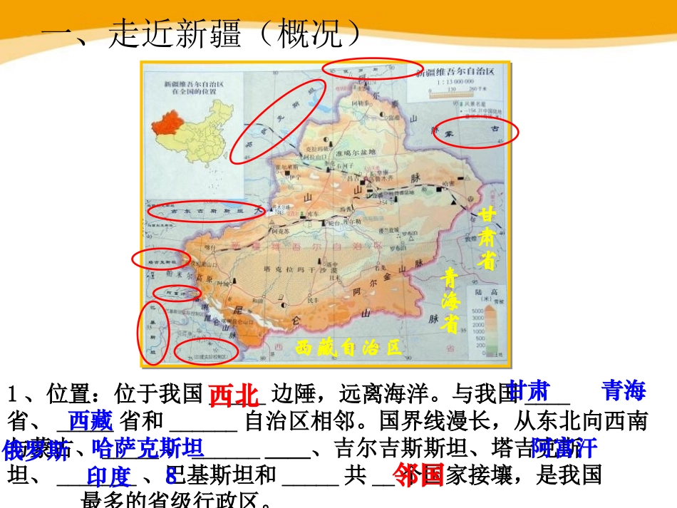 《新疆维吾尔自治区》PPT课件[上海教育版七年级地理上册]_第1页