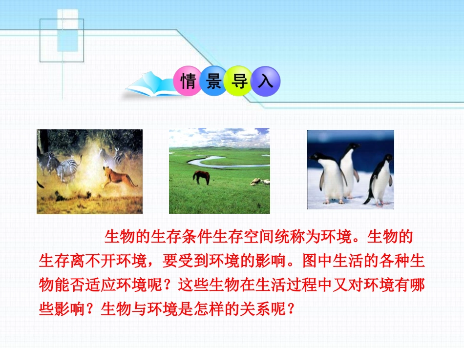 《生物与环境的相互影响》PPT课件[北师大版七年级生物上册]_第1页