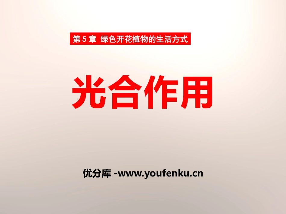 《光合作用》PPT课件[北师大版七年级生物上册]_第1页