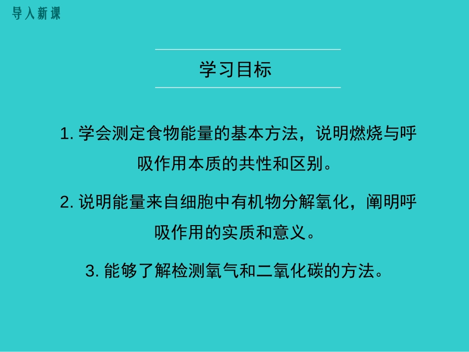 《食物中能量的释放》PPT教学课件[北师大版七年级生物下册]_第3页