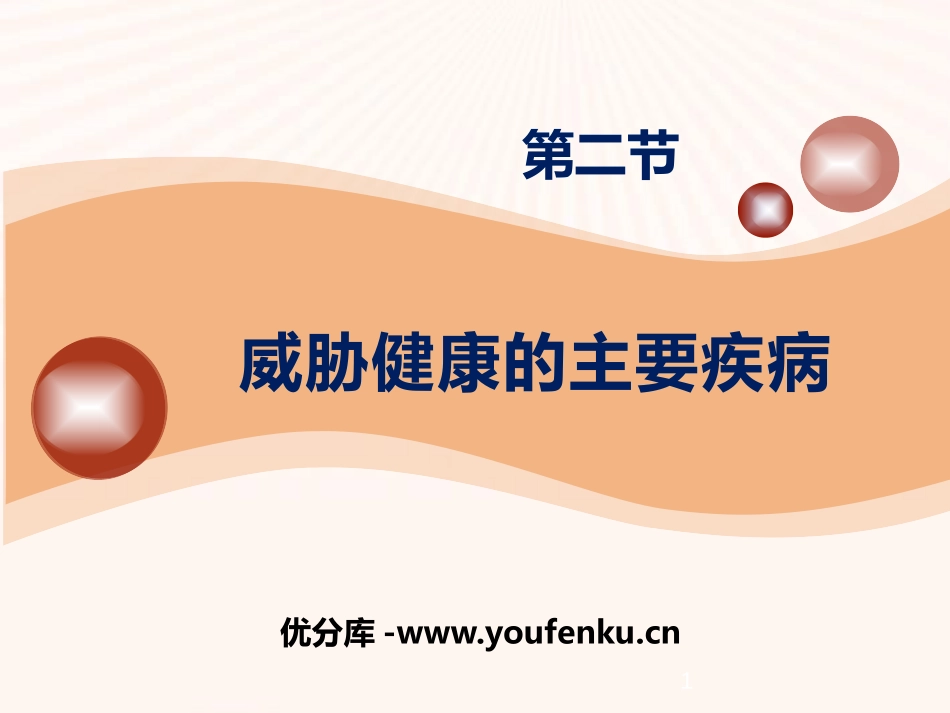 《威胁健康的主要疾病》PPT课件[苏教版八年级生物下册]_第1页