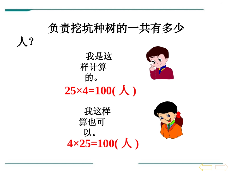 《乘法运算定律》PPT课件[冀教版四年级数学下册]_第2页