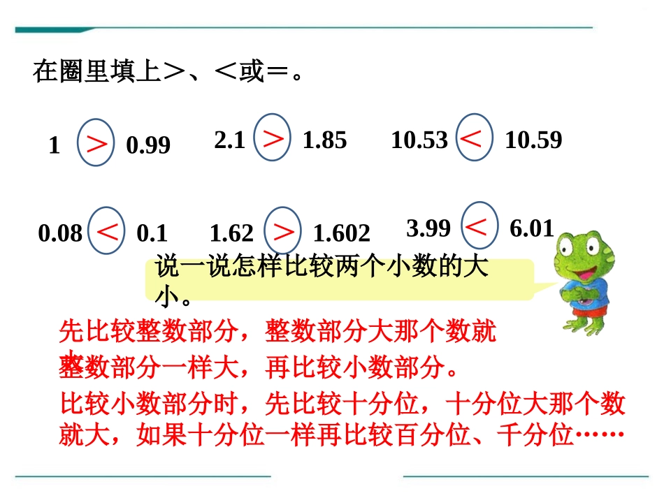 《小数的大小比较及性质》PPT课件[冀教版四年级数学下册]_第3页