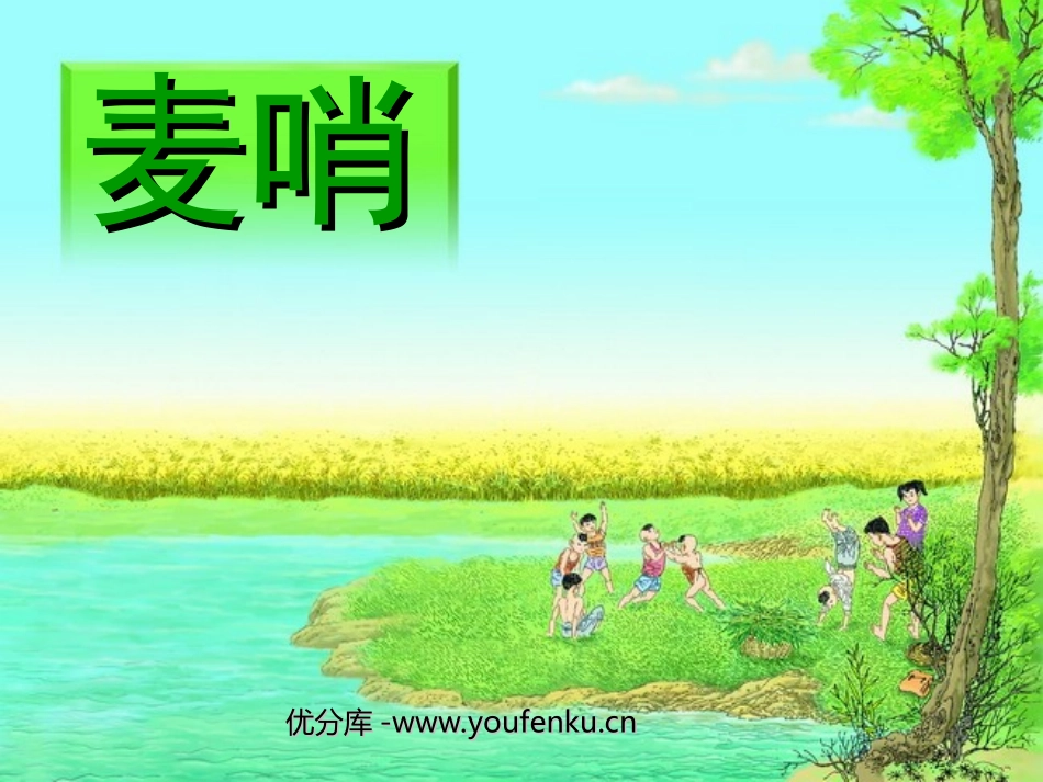 《麦哨》PPT课件[部编版四年级语文下册]_第1页