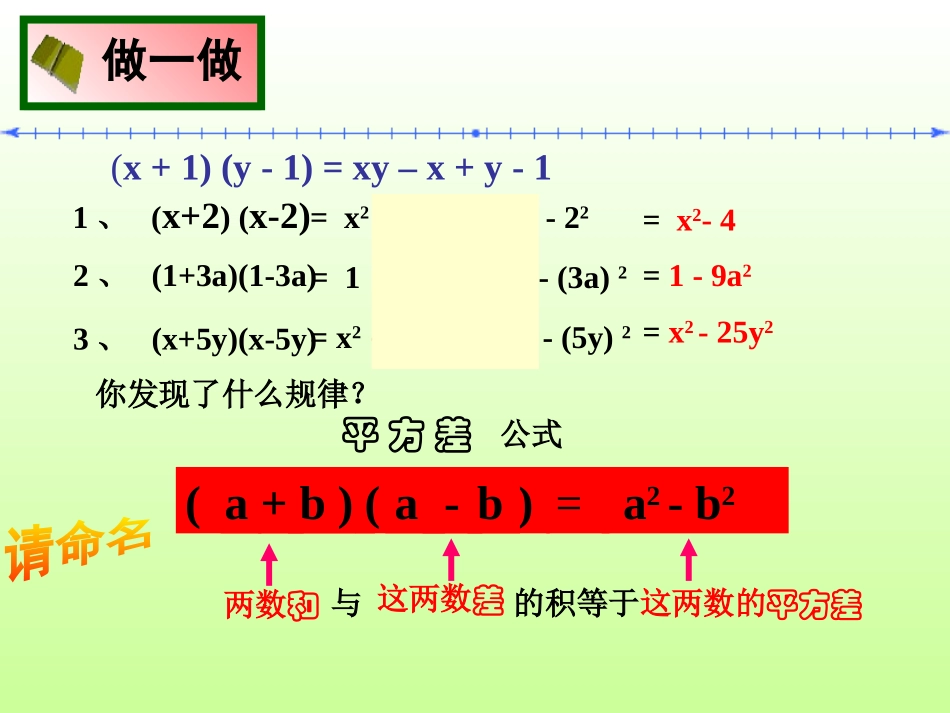 《乘法公式》PPT课件[冀教版七年级数学下册]_第3页