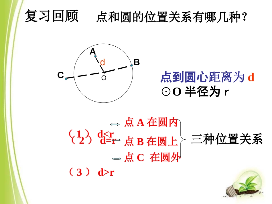 《直线与圆的位置关系》PPT课件[冀教版九年级数学下册]_第2页