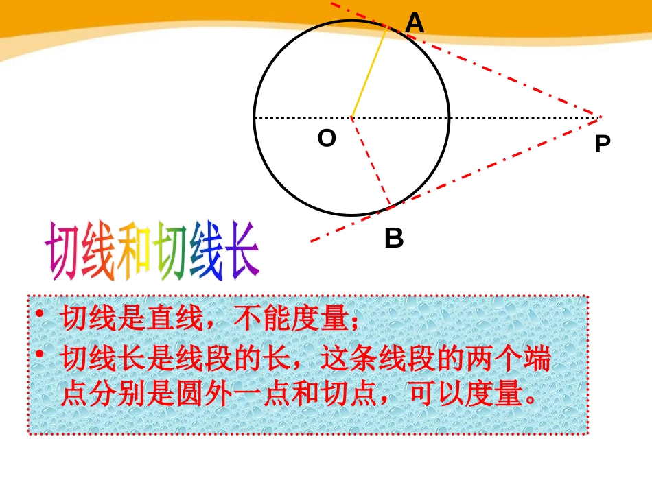 《切线长定理》PPT课件[冀教版九年级数学下册]_第3页