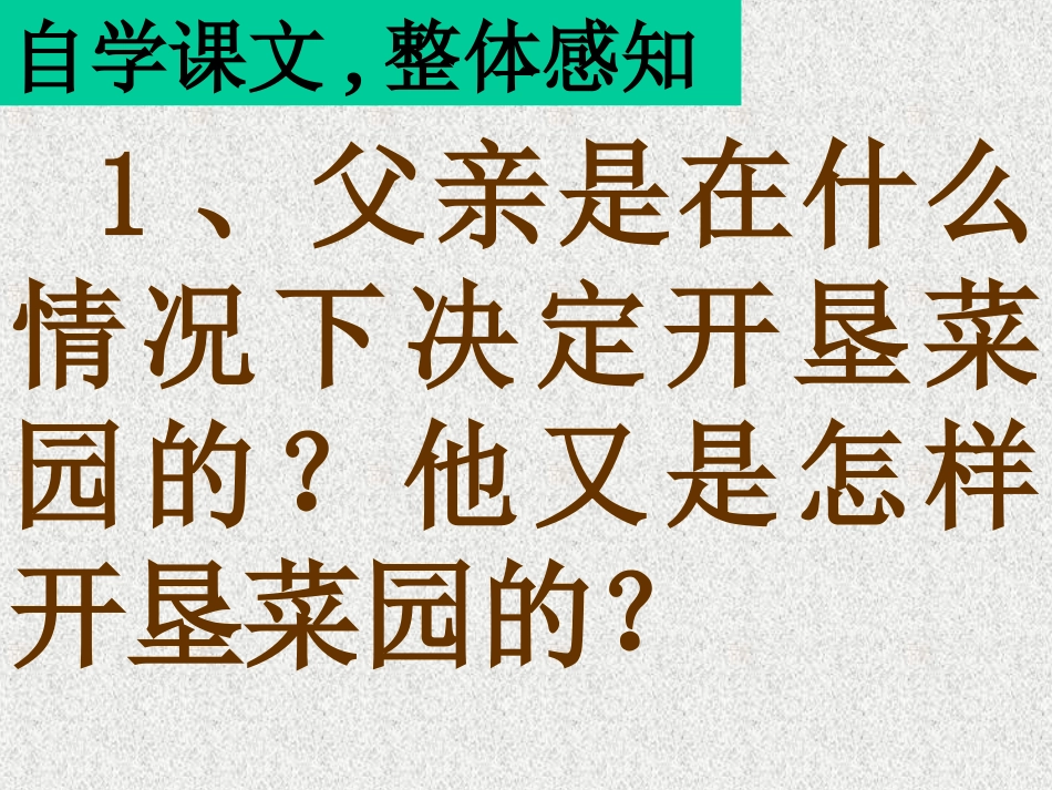 《父亲的菜园》PPT课件[部编版四年级语文下册]_第3页
