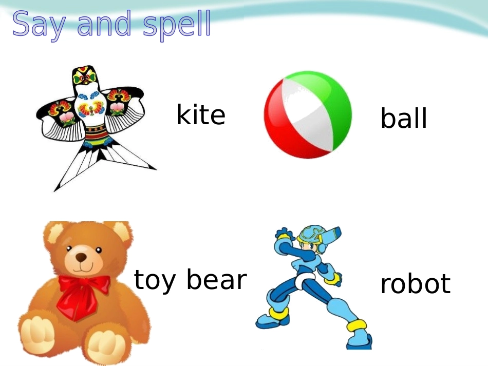 《Toys》PPT课件[上海教育版三年级英语下册]_第2页