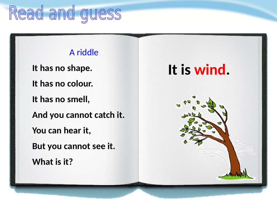 《Wind》PPT课件[上海教育版五年级英语上册]_第2页