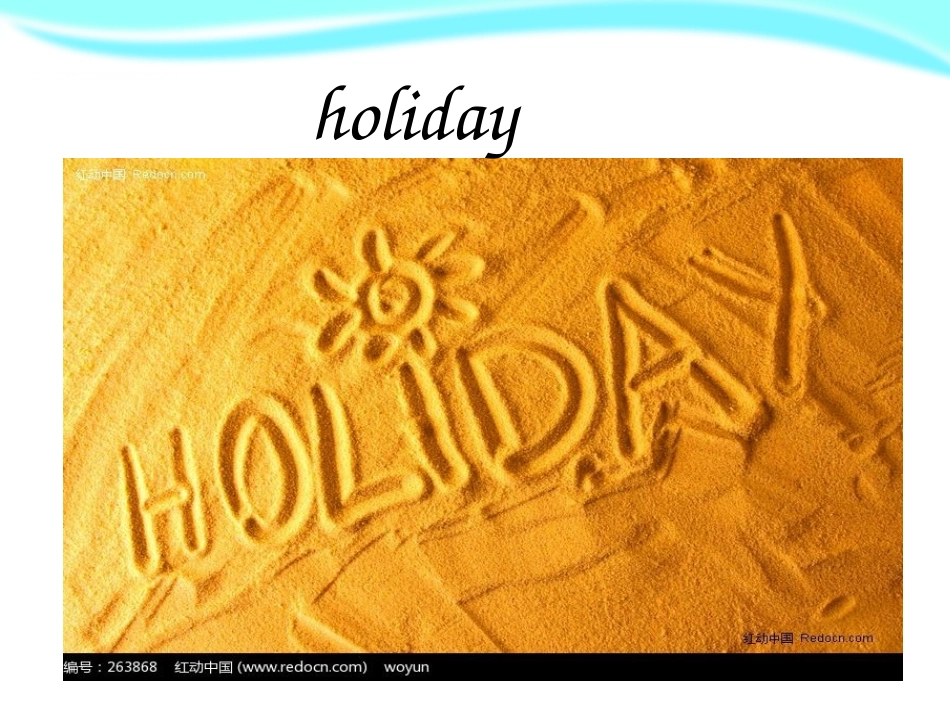 《Holidays》PPT课件[上海教育版五年级英语下册]_第3页