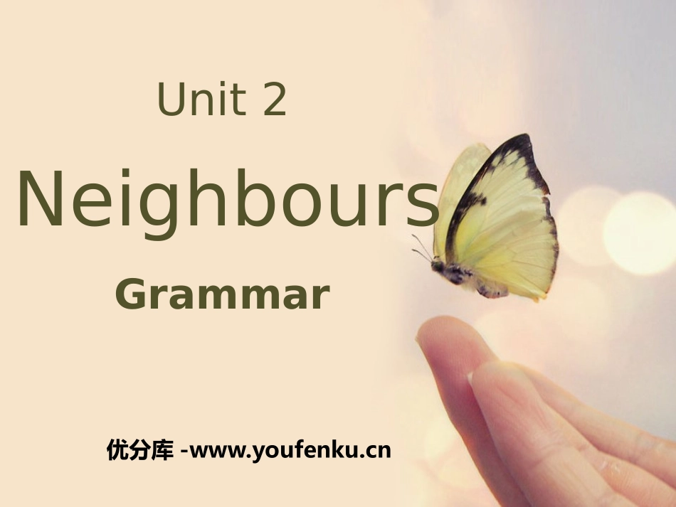 《Neighbours》GrammarPPT课件_第1页