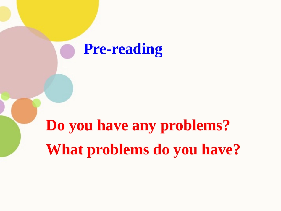 《Teenage problems》ReadingPPT课件_第3页