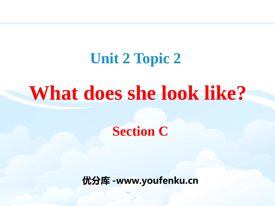 《What color is his hair?》SectionC PPT课件_第1页