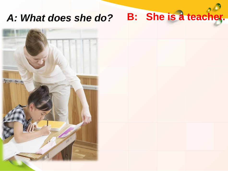 《What does your mother do?》SectionB PPT课件_第2页